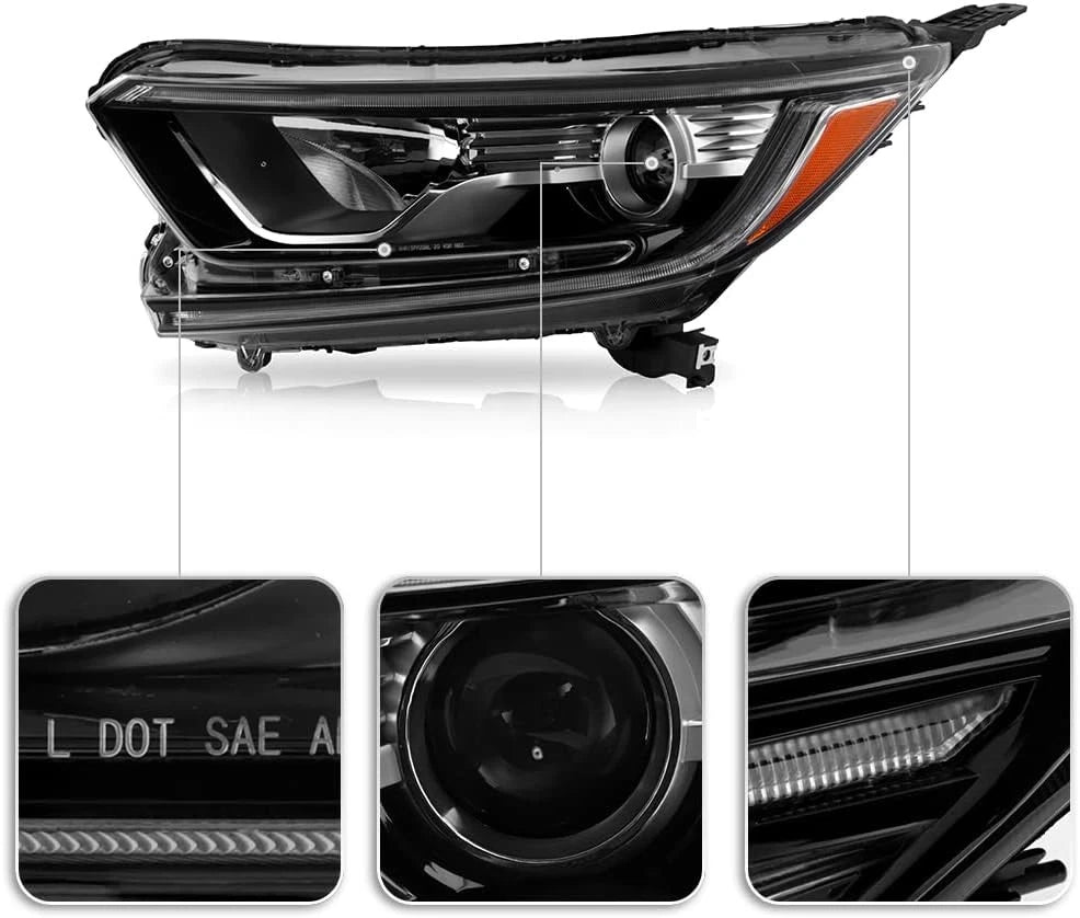 Projector Headlights for Honda CR-V (2017–2022) Halogen LED DRL