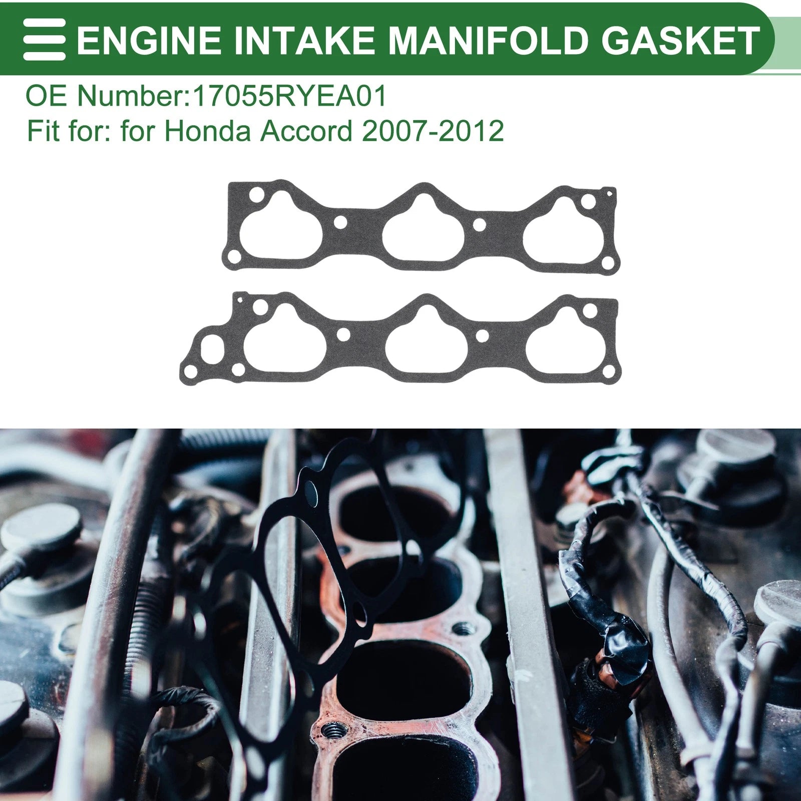 Engine Intake Manifold Gasket for Honda Accord (2007–2012) No. 17055RYEA01