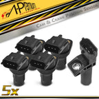 Set of 4 Camshaft & 1 Crankshaft Position Sensor for Benz E350 (2010–2016)