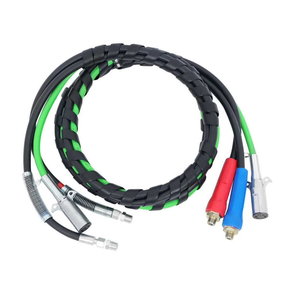 3X 12FT Air Line Hose Assemblies for Semi Truck Trailer