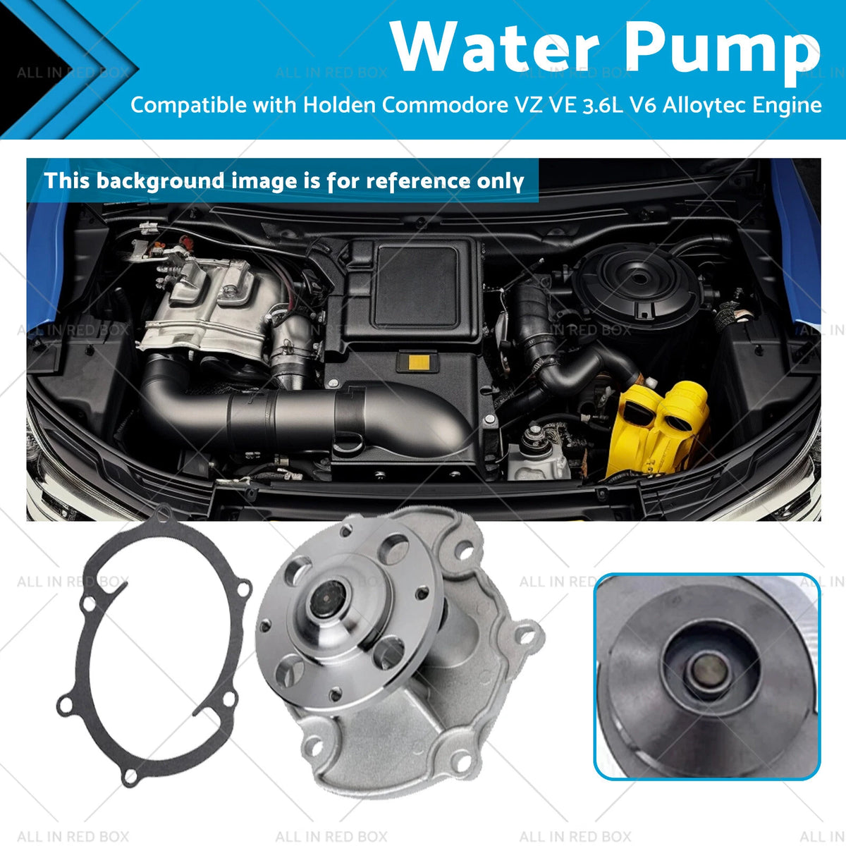 Water Pump for Holden Commodore VZ VE 3.6L V6 (2004–2010)