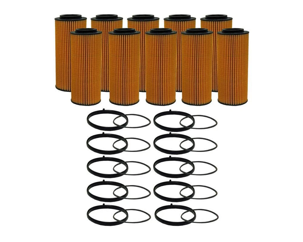 Set of 10 Wix 57204 Engine Oil Filters for (Metal Free)