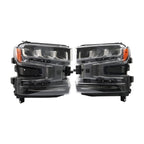 Set of 2 LED Headlight Assemblies for Chevy Silverado 1500 (2019–2021)