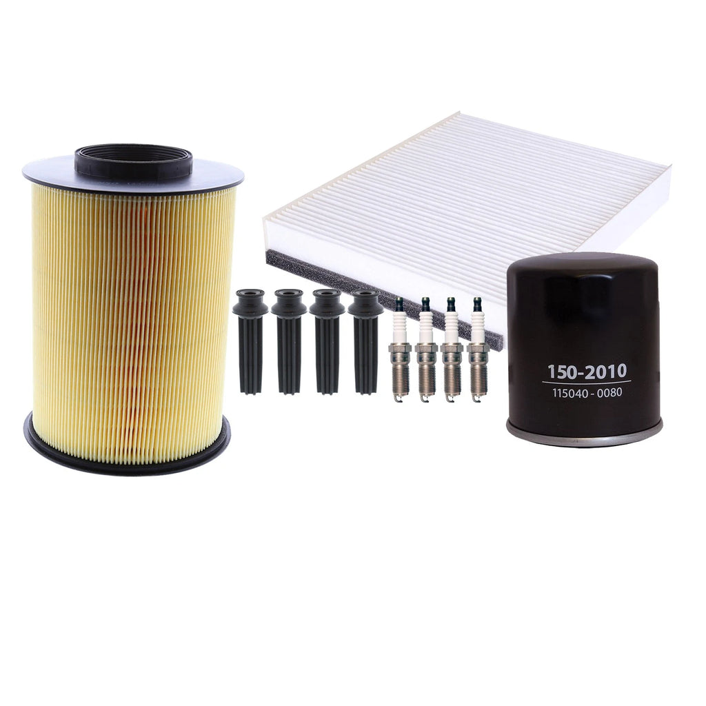 Tune Up Kit 4 Spark Plugs & Boots for Ford Escape, Focus, MKC (2013–2019)