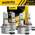 H11 9005 LED Headlight Bulbs Kit 8000K White 330000LM High/Low Beam