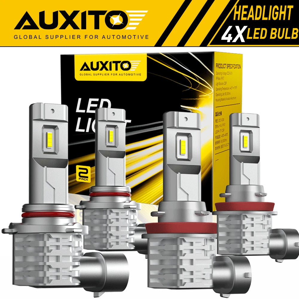 H11 9005 LED Headlight Bulbs Kit 8000K White 330000LM High/Low Beam