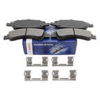 Set of 4 Bosch Blue Semi-Metallic Slotted Brake Pads for Cadillac Chevrolet GMC