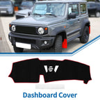 Dashboard Cover Mat for BMW X5 (2023–2024) Sun Protector Black Red