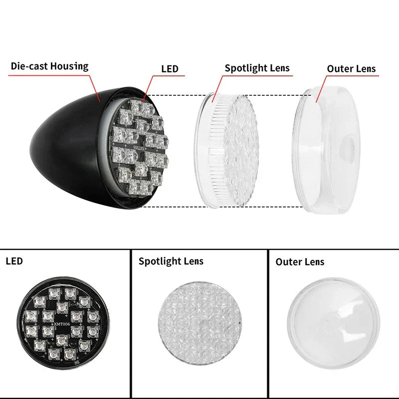 Front Turn Signal Lights for Harley Sportster XL883 (2000-2022)