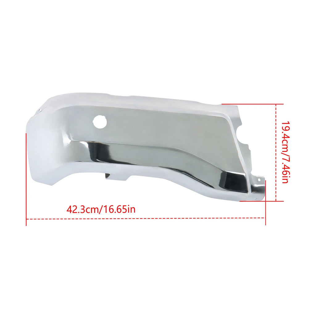 Set of 2 Chrome Rear Bumper Ends for Ford Ranger (2019-2023)