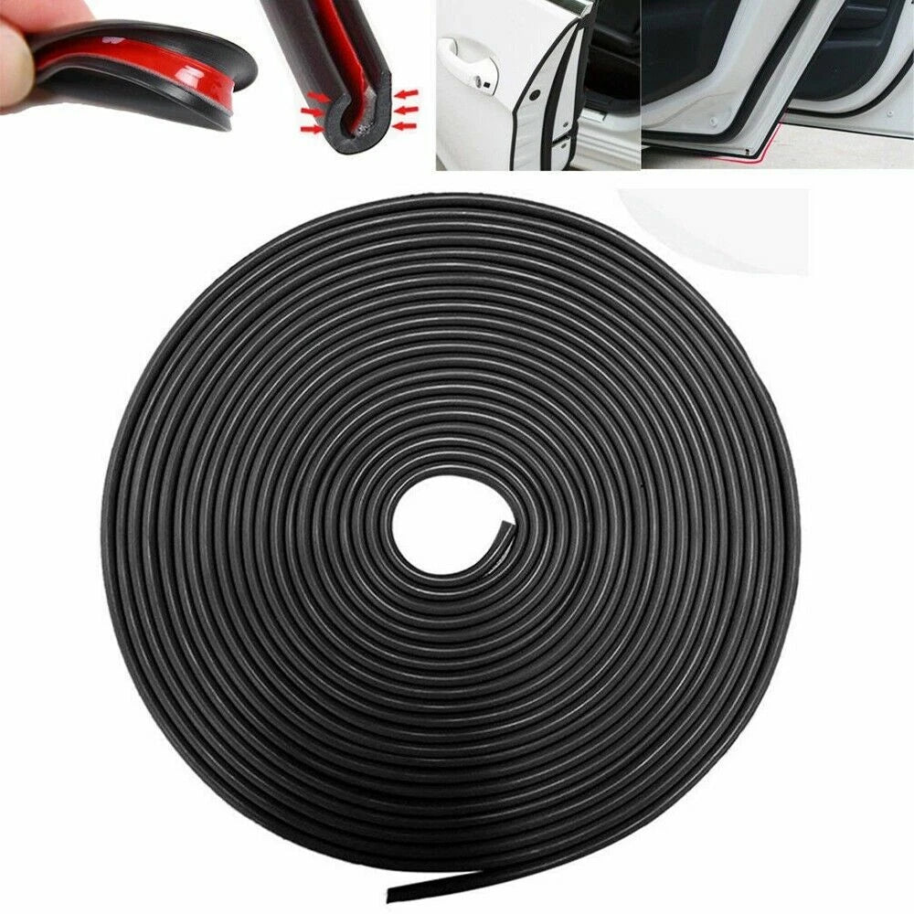 Set of 2 Rubber Seal Trim Molding Strips for Car Door Window Edge