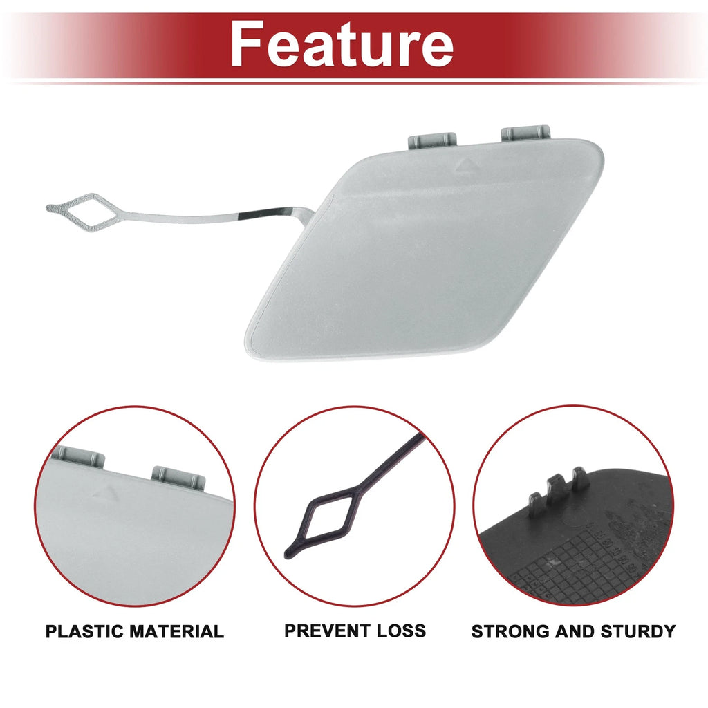Rear Bumper Tow Hook Cover for BMW 428i (2014–2016) No. 51127363264 Silver