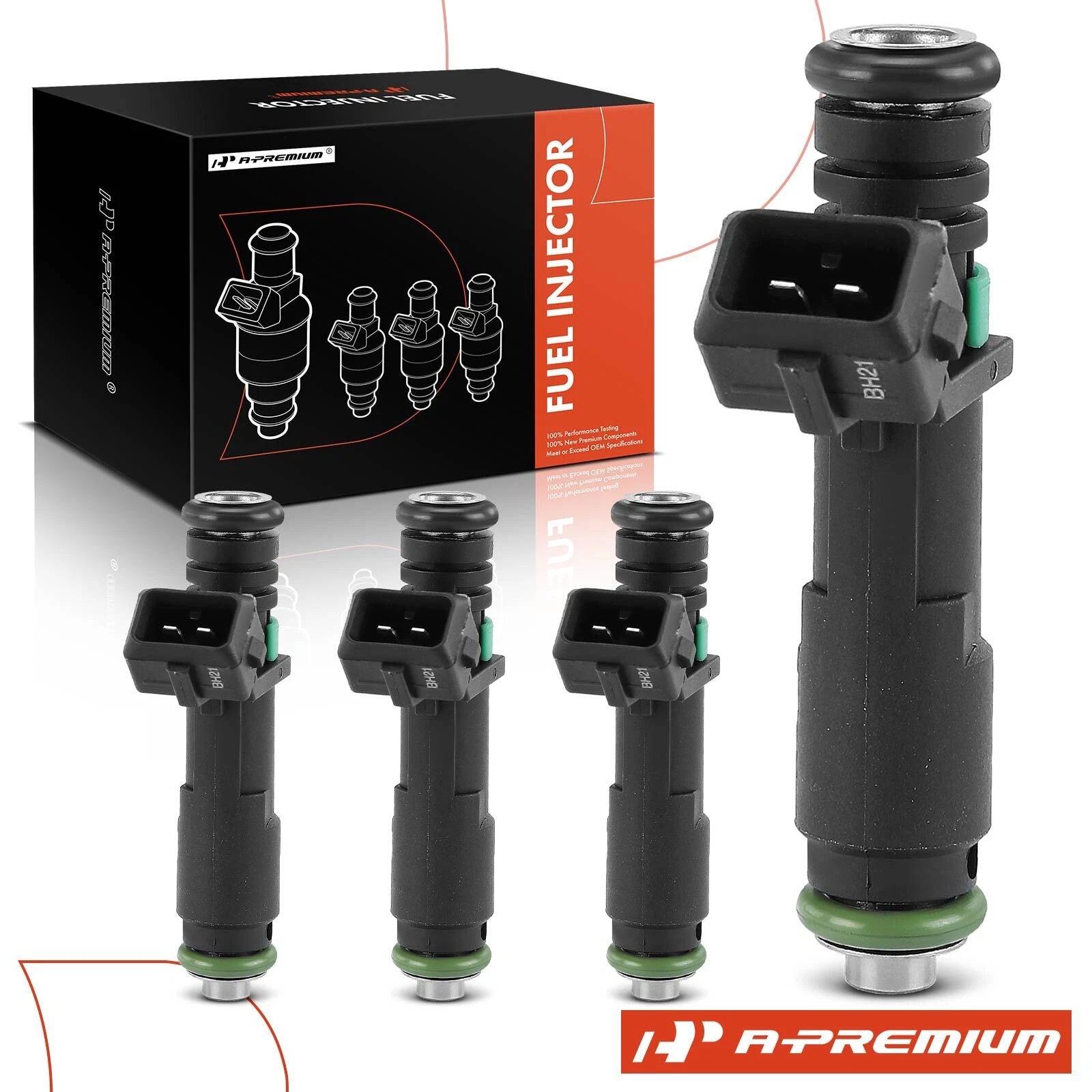 Set of 4 Fuel Injectors for Chevrolet Spark (2012–2020)