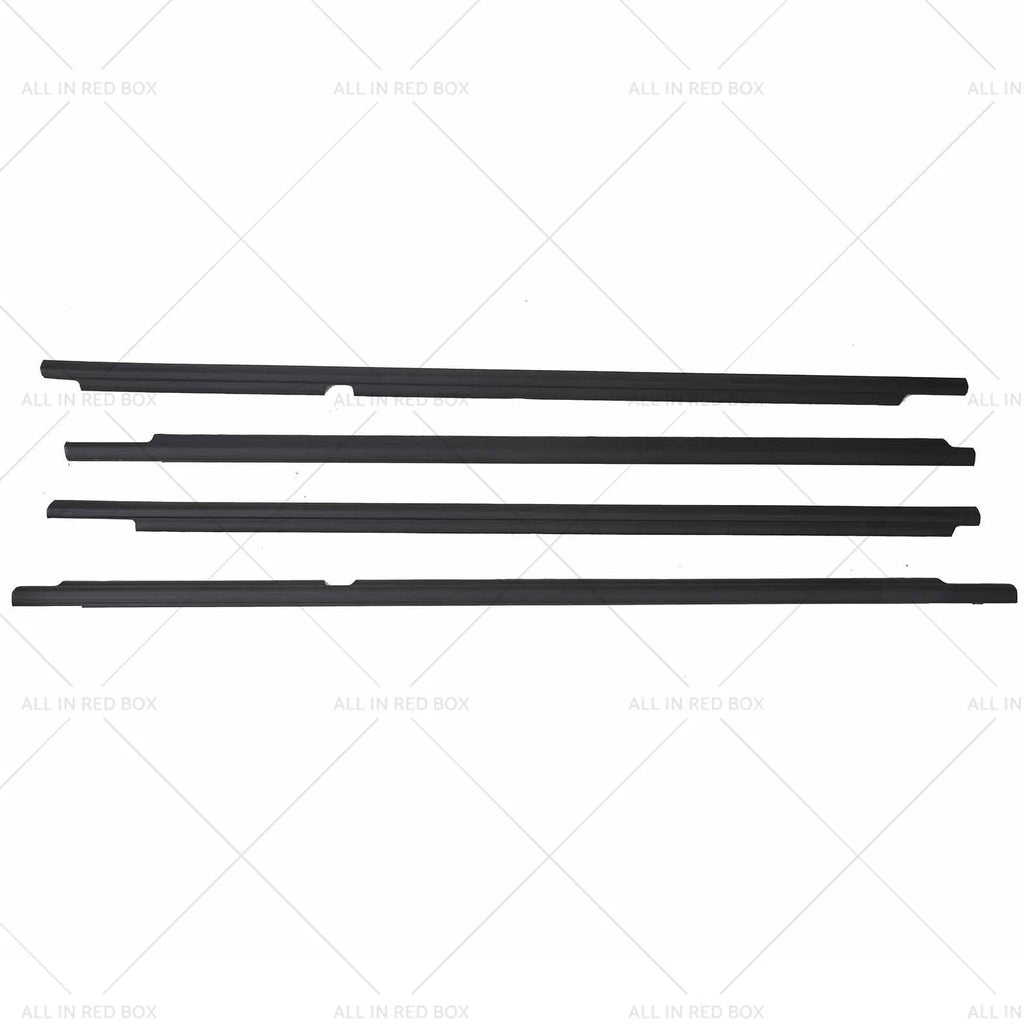 Set of 4 Black Weatherstrips for Toyota LandCruiser 100 105 Series (1998–2007)