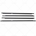 Set of 4 Black Weatherstrips for Toyota LandCruiser 100 105 Series (1998–2007)