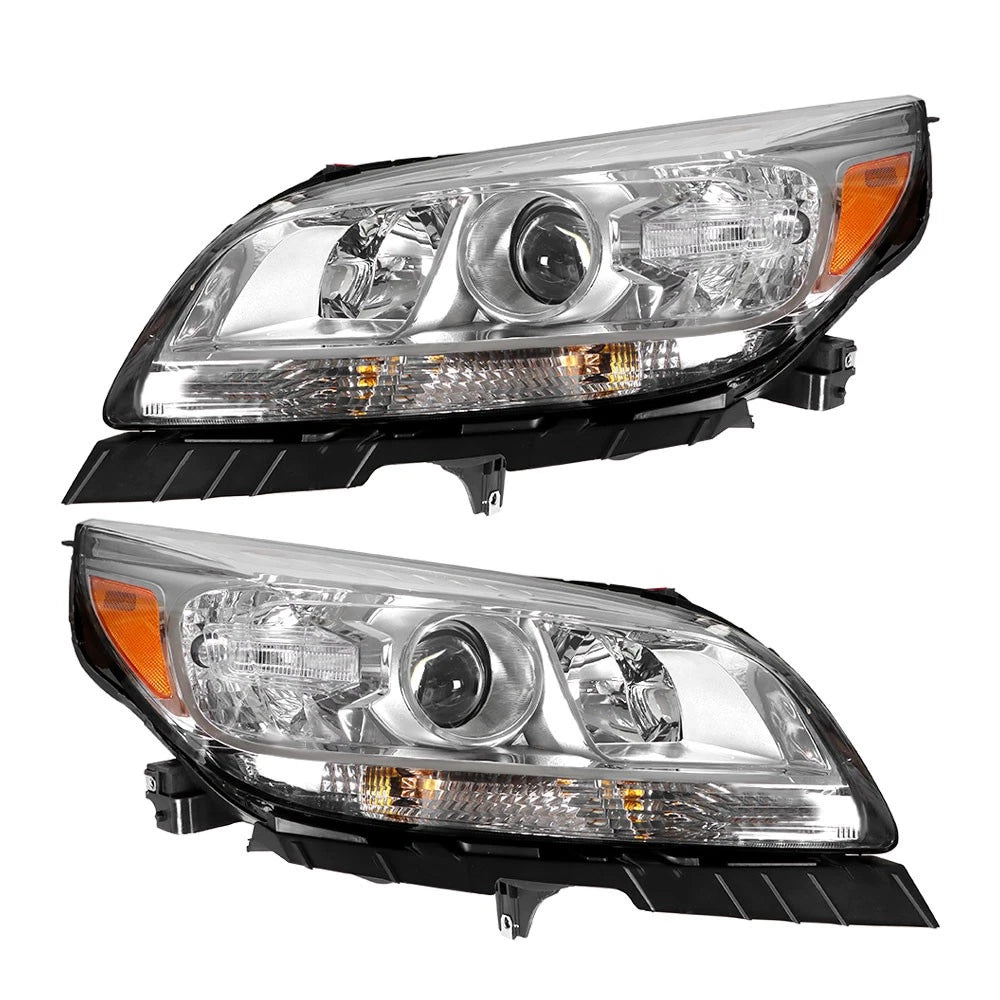 Set of 2 Halogen Headlight Headlamps for Chevrolet Malibu (2013-2015)