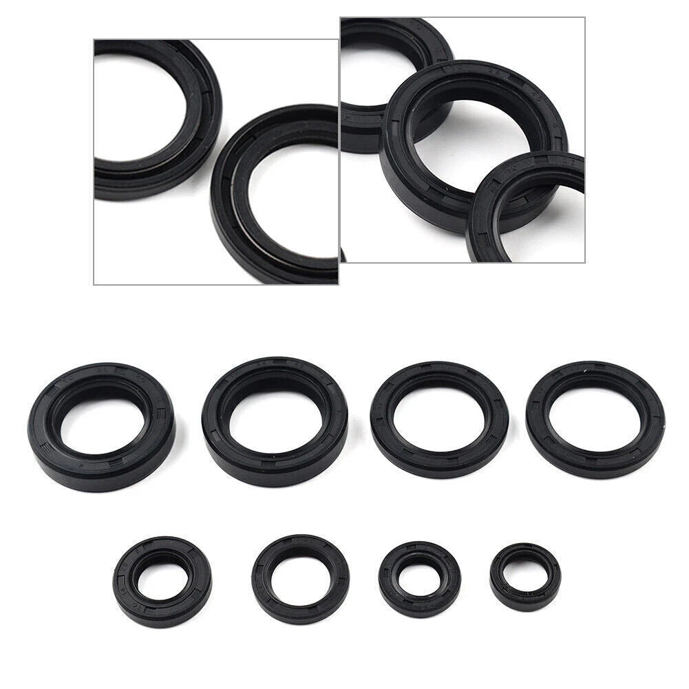 8Pcs Engine Oil Seal Kit for Yamaha DT125 DT175 MX125 MX175 IT175 YZ125 (1974–1983)