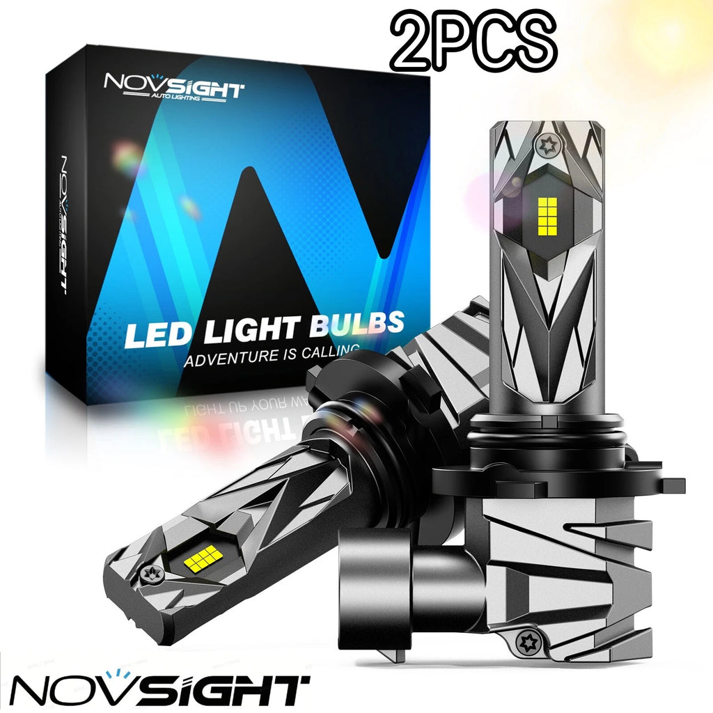 2X NOVSIGHT 9006 LED Headlight Bulbs 6500K 16000LM 60W for