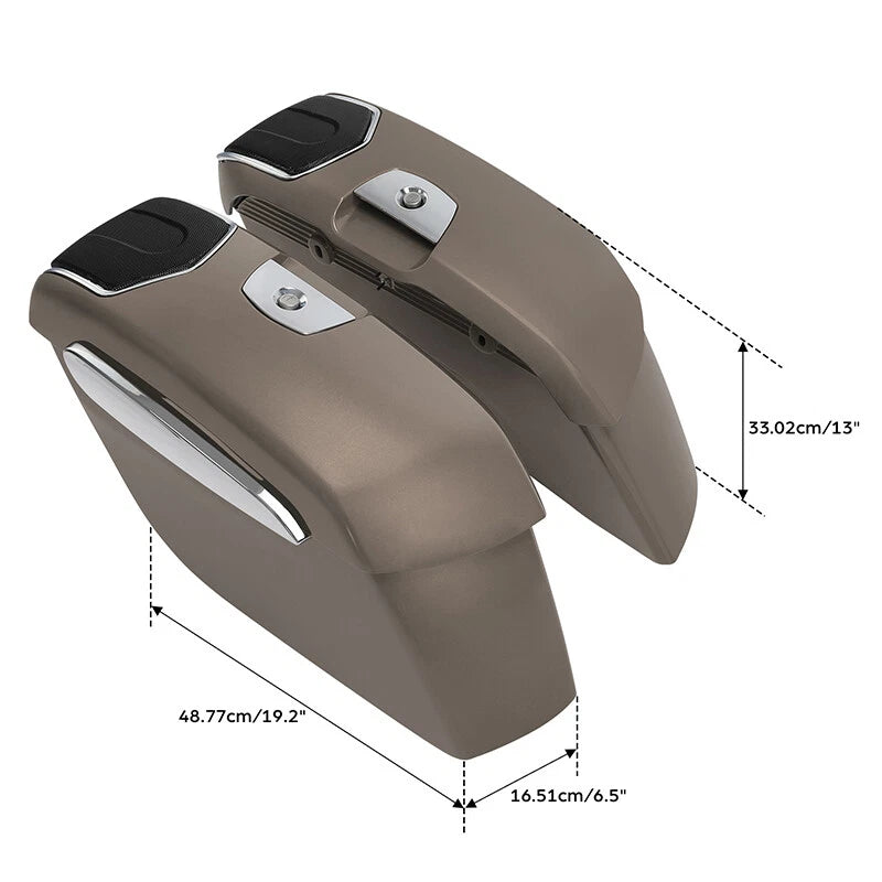 Saddlebags Speaker Cutout for Indian Chieftain Dark Horse (2019–2025) Bronze Smoke