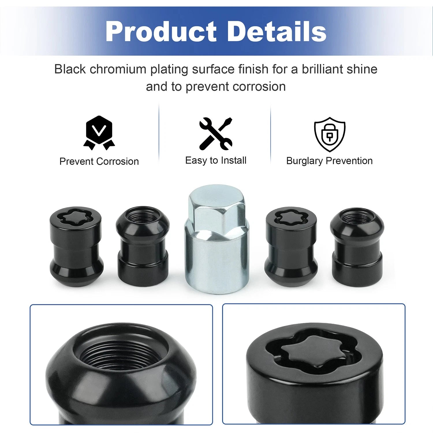 Wheel Lock Set for Honda CR-V (2017–2022) 08W42-S2A-100
