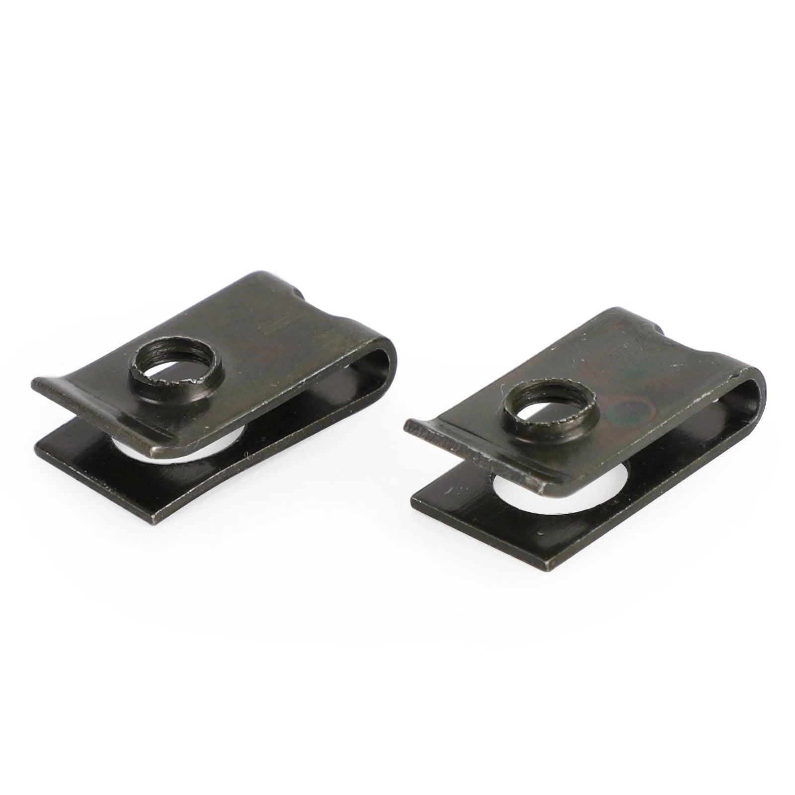 Set of 10 Zinc Plated Spring Spire C Clips U Nuts for M5