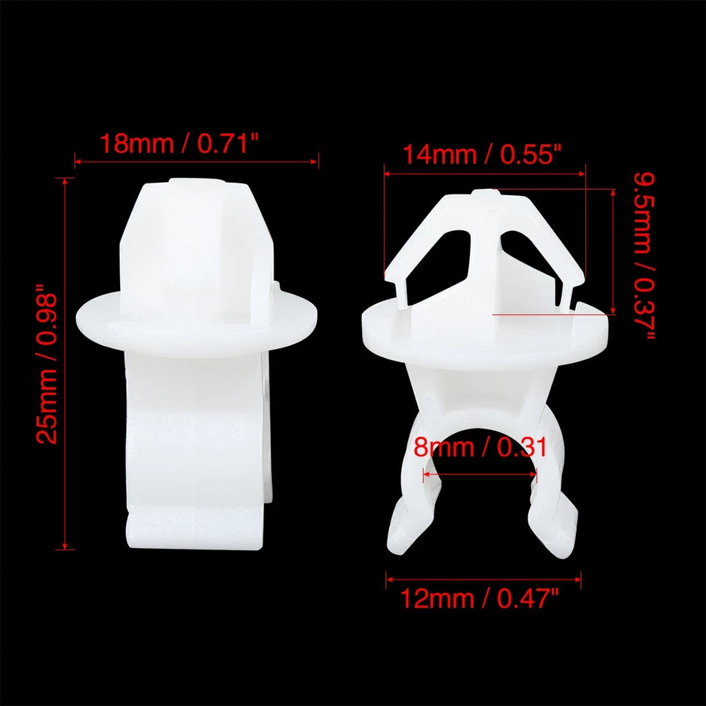 20pcs Hood Prop Rod Clip Retainer for Honda Accord CR-V Civic City 