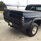Rear Bumper Roll Pan w/LED License Light for Dodge RAM 1500 2500 3500 (1994–2001)