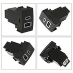 Dual USB QC3.0 Charger Switch Button for Mazda RX-8/6/3/CX-7