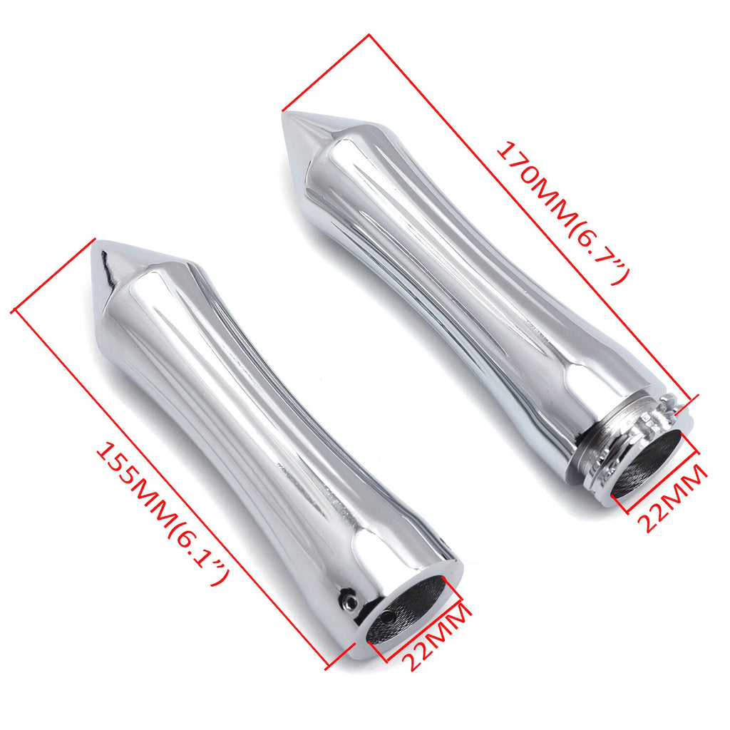 Chrome Hand Grip 7/8" for Honda CBR 600 F3 F4i 900 929 954 1000 RR (All Years)