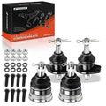 Set of 4 Front Upper and Lower Ball Joints for Chevrolet GMC Buick Isuzu
