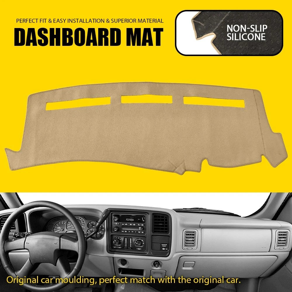Dash Cover Mat for Chevy Suburban GMC Yukon (2000–2006) Beige EPY