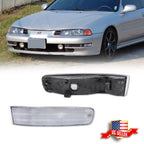 2X Clear Lens Front Bumper Turn Signal Lights for Honda Prelude (1992–1996)