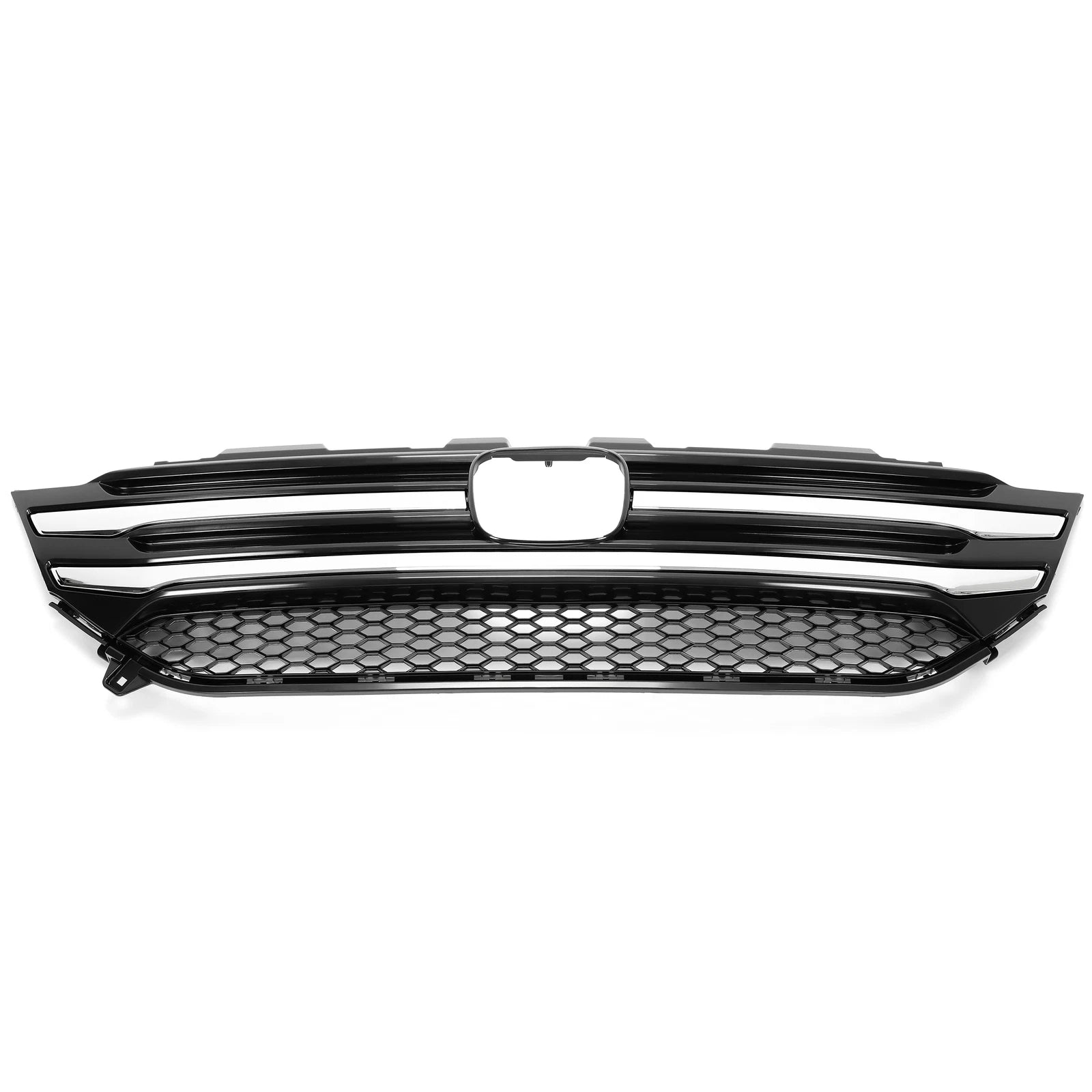 Front Bumper Upper Grille for Honda Pilot (2016–2018) W/Chrome Trim