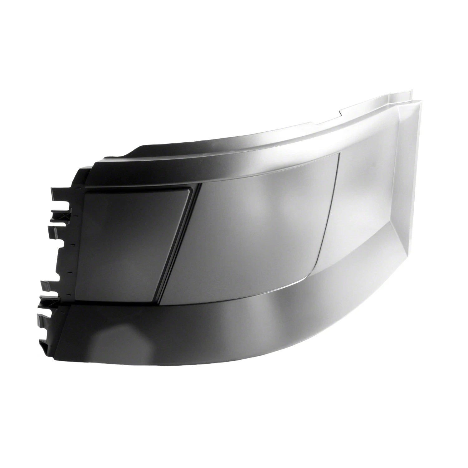 Replacement Plastic Driver Side Front Bumper End w/o Fog Lamp Holes