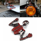 Skull Skeleton 7'' Headlight Visor for Harley Chopper