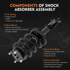Front Pair Struts & Shocks Assembly for Ford Mustang (2011-2014)