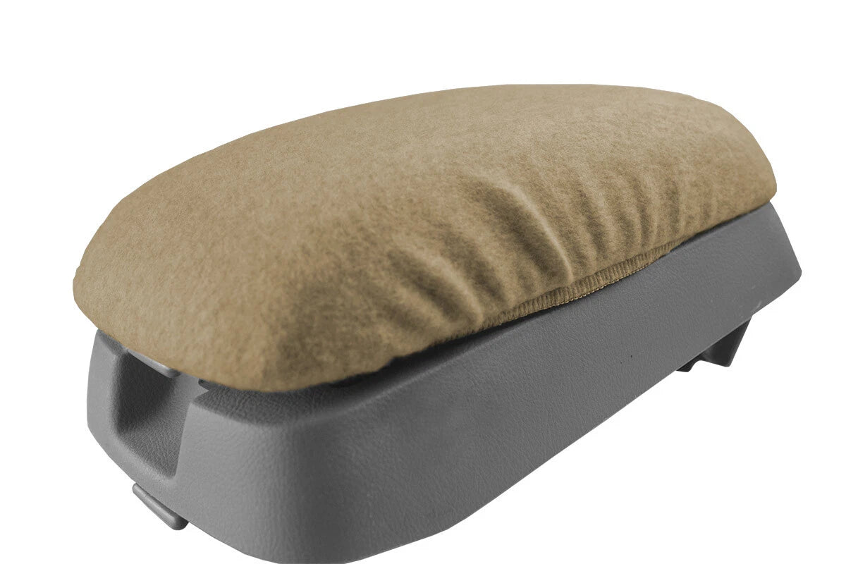 Fleece Console Lid Armrest Cover for Hyundai Santa Fe (2007–2012) Beige