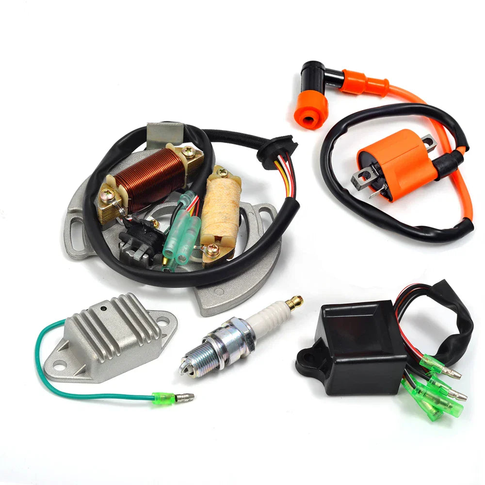 Blaster Ignition Coil Regulator Stator Spark Plug for Yamaha YFS200 (1997–2001)