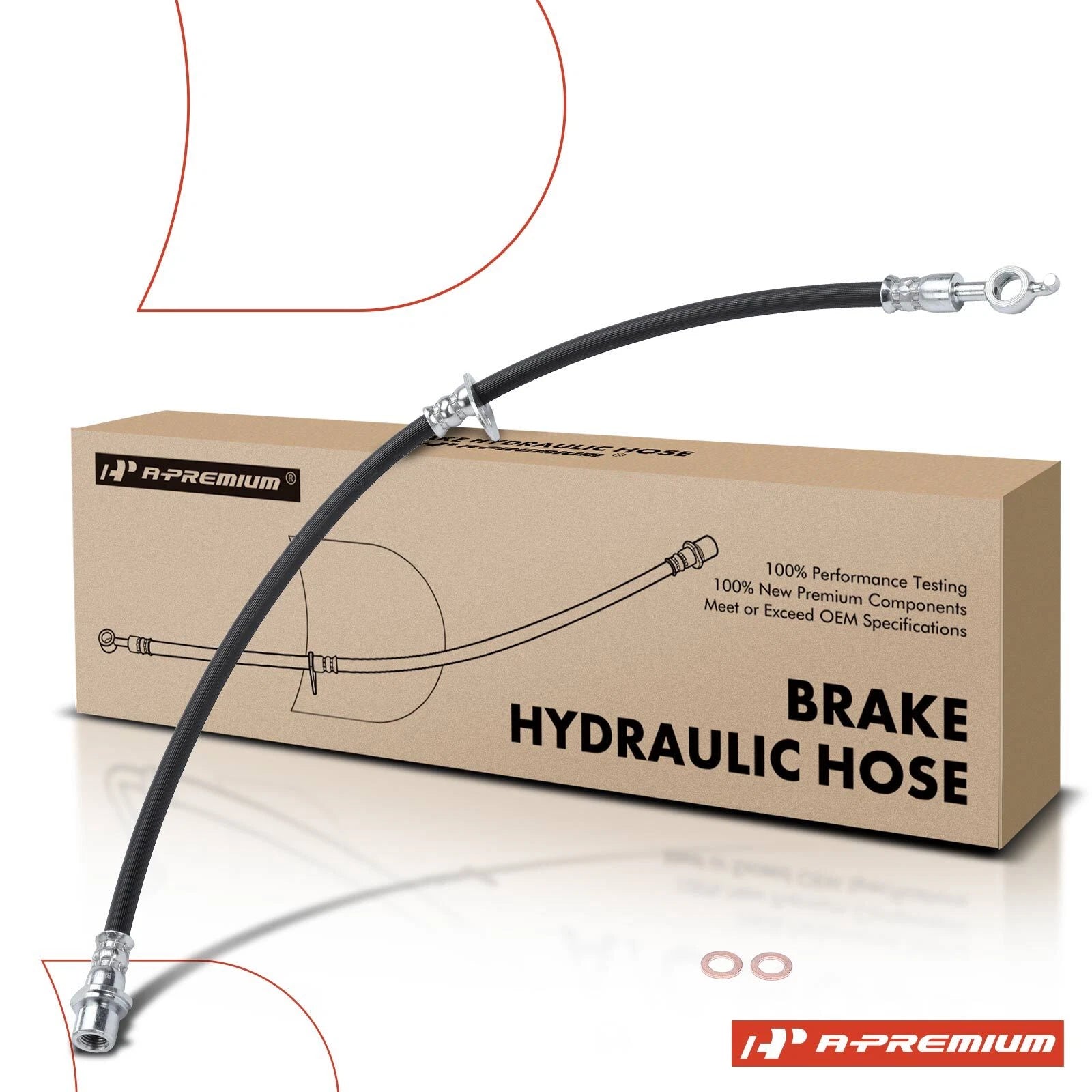 Front Left Brake Hydraulic Hose for Toyota Sienna (2011–2019)