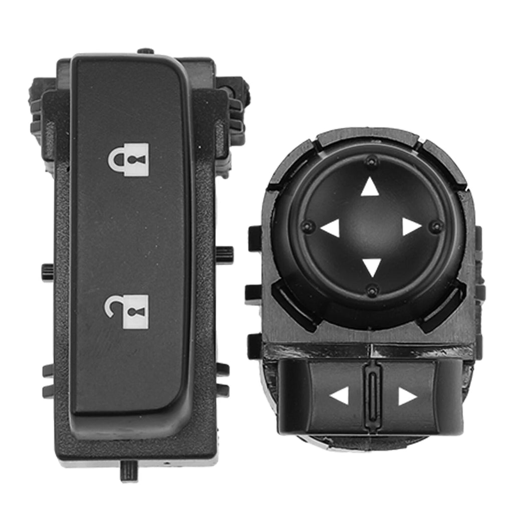Mirror Switch & Door Lock Switch for Chevy Silverado GMC Sierra (2007-2013)