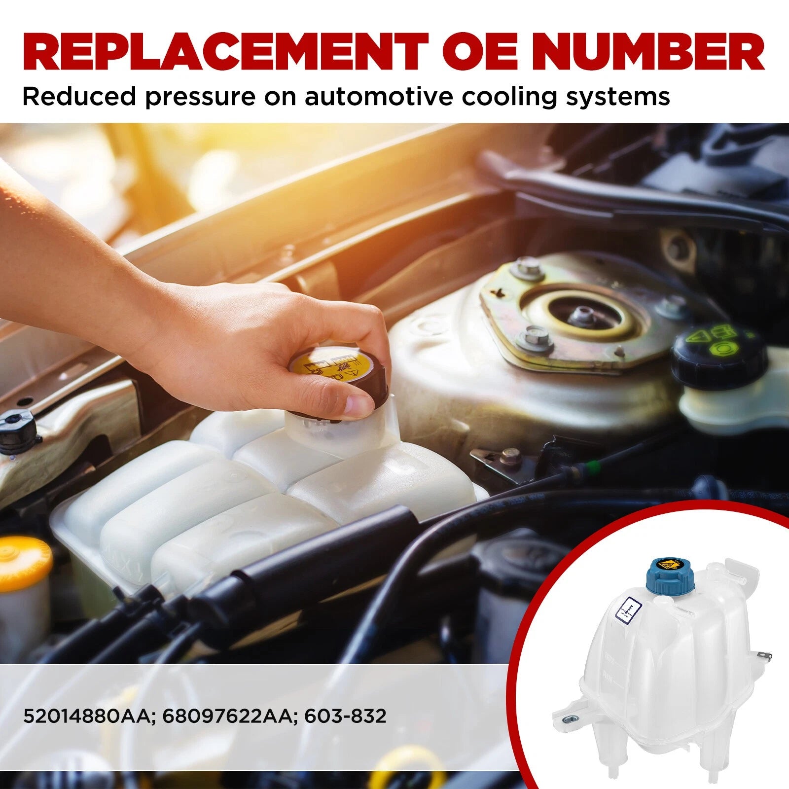 Coolant Reservoir Overflow Expansion Tank for BMW 323i (2006)