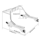 2X Luggage Rack for Harley Fat Boy FLFB FLFBS (2018–2026) Black/Chrome