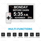 7" LED Digital Day Clock Calendar for Dementia (Suitable for All Models)
