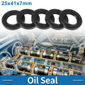 Set of 5 Oil Seal Rotary Shaft Seal for Various Models (25x41x7mm)