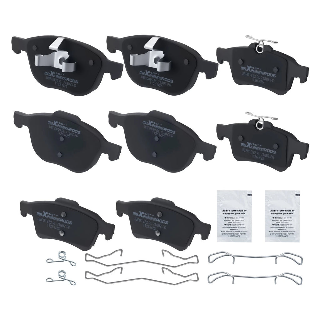 8pcs Ceramic Brake Pads Set for Mazda 5 (2006–2010, 2012–2015) D1044