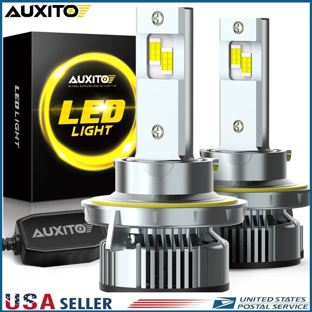 H13 9008 LED Headlight Bulbs Kit for High/Low Beam (6500K)