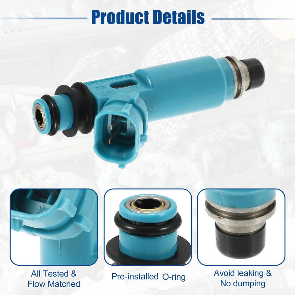 Set of 4 Fuel Injector Nozzles for Toyota Camry Solara (1999–2001) 23209-03010