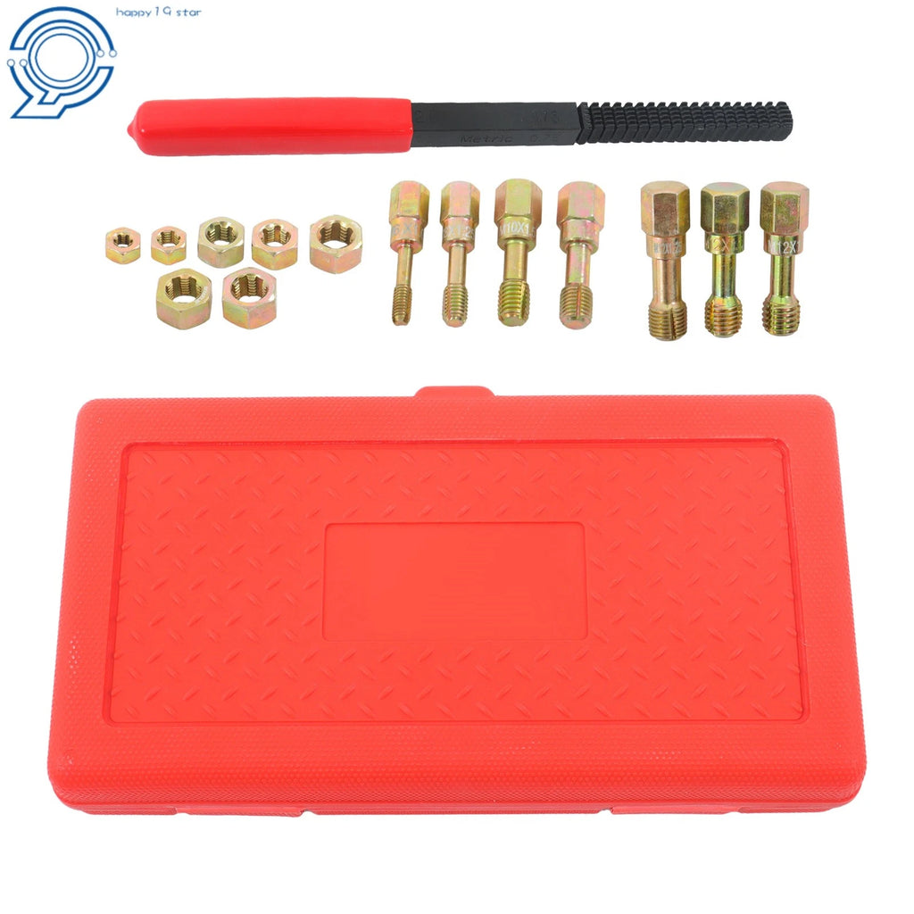 15pcs Metric Thread Chaser Set for Rethreading M6-M12
