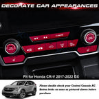 Aluminum Center Dashboard Switch Cover Trim for Honda CR-V (2017-2022)