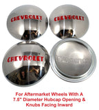 Hubcaps Set of 4 Stainless Steel 7.5 inch for Chevy Truck (1947–1953)